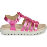 Geox - Soleima - Sandalen - Fuchsia - Leer/Synthetisch - Gespsluiting