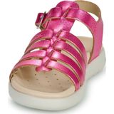 Geox - Soleima - Sandalen - Fuchsia - Leer/Synthetisch - Gespsluiting