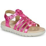 Geox - Soleima - Sandalen - Fuchsia - Leer/Synthetisch - Gespsluiting