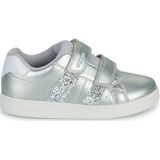 Geox J Eclyper Girl A Sneakers voor meisjes, zilver.