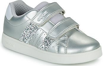 Geox J Eclyper Girl A Sneakers voor meisjes, zilver.