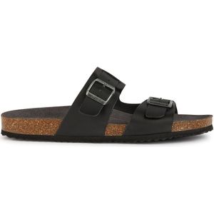Geox Heren U Ghita B Slide Sandaal, zwart, 39 EU, zwart, 39 EU