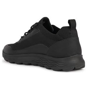 Geox U SPHERICA A Sneakers voor heren, zwart/zwart, 44 EU, zwart, 44 EU
