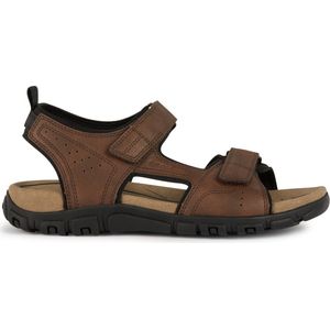 GEOX STRADA HEREN Sandalen - DONKERBRUIN - Maat 41