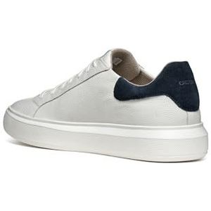 Geox Jongens U Deiven D Sneakers, Wit Navy, 45 EU