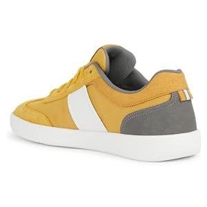 Geox U RIETI A Sneakers voor heren, geel/wit, 39 EU, Geel wit, 39 EU