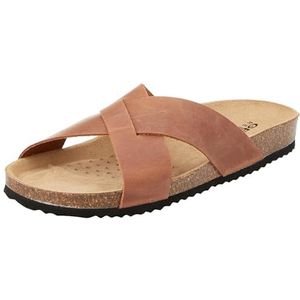 Geox Heren U Ghita D Slide Sandal, Light Brown, 45 EU, lichtbruin, 45 EU