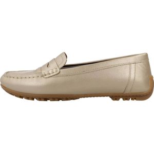 Geox - Kosmopolis - Damesloafers - Lichtgoud - Leer