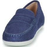 GEOX - NEW FAST - Loafers - Marineblauw/Wit - Zacht Suède