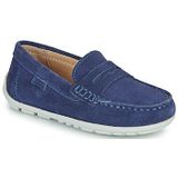 GEOX - NEW FAST - Loafers - Marineblauw/Wit - Zacht Suède
