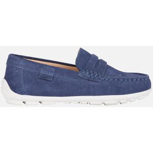 Geox - New Fast - Mocassins - Marineblauw - Suèdeleer