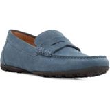 Ademende loafers in leer Kosmopolis + Grip GEOX. Leer materiaal. Maten 41. Blauw kleur