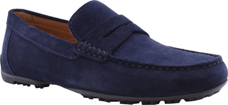 GEOX KOSMOPOLIS + GRIP - HEREN Loafers - MARINEBLAUW - SUÈDE