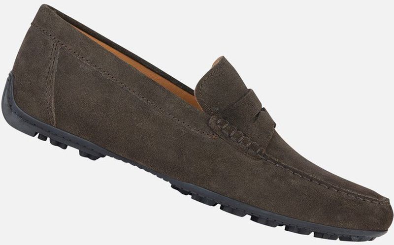 GEOX KOSMOPOLIS + GRIP - Loafers - Donkerbruin - Suède