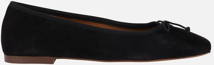 GEOX MARSILEA Ballerina's - ZWART - Suède en Textiel