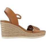 Geox - Ponza A - Espadrilles - Cognac - Hakhoogte 8,5 cm