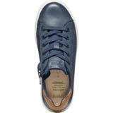Nashik - Sneakers - Marineblauw - Gewaxt Leer en Canvas