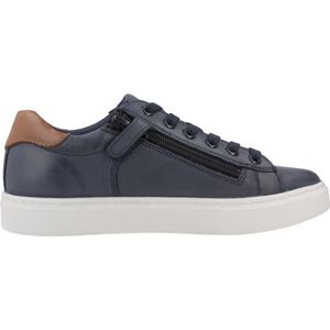 Geox - Nashik - Sneakers - Zwart - Leer/Canvas - Jongens