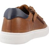 Geox - Nashik - Sneakers - Marineblauw - Gewaxt Leer en Canvas