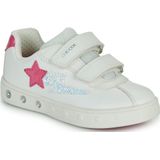 Geox - J Skylin Girl A - Sneakers - Wit Fuchsia - 30 EU