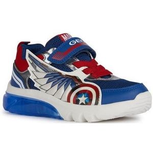 Geox J CIBERDRON Boy B Sneaker, blauw/rood, 24 EU, blauwrood., 24 EU
