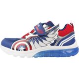 Geox - J CIBERDRON - Sneaker - Blauw/Rood - Ademend