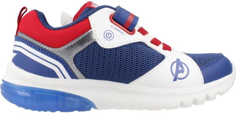 Geox - J CIBERDRON - Sneaker - Blauw/Rood - Ademend