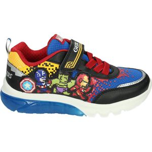 Ademende sneakers met LED Ciberdron x Avengers GEOX. Polyurethaan materiaal. Maten 28. Zwart kleur