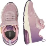 Geox J SPACECLUB Girl A Sneaker, roze/LT Prune, 28 EU, Roze Lt Prune, 28 EU