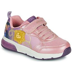 Ademende sneakers met LED Spaceclub GEOX. Polyester materiaal. Maten 33. Roze kleur