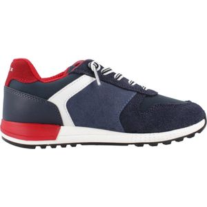 GEOX - Alben - Sneakers - Marineblauw - Leer