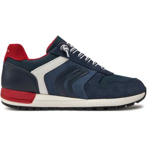 GEOX - Alben - Sneakers - Marineblauw - Leer