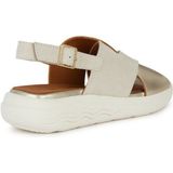 Geox - D Spherica EC5 - Sandalen - Beige - Leer - Ademend - Verstelbare Bandjes