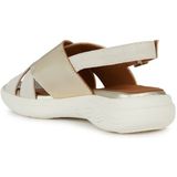 Geox - D Spherica EC5 - Sandalen - Beige - Leer - Ademend - Verstelbare Bandjes