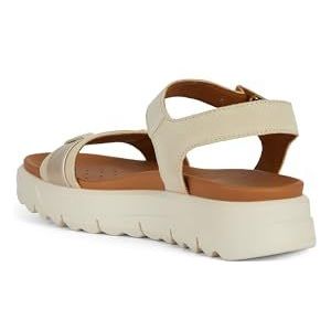 Geox D Xand 2.1s A sandalen voor meisjes, Lt Gold zand.