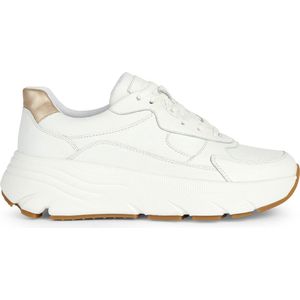 GEOX D DIAMANTA B Sneakers - WHITE/LT GOLD - Maat 38