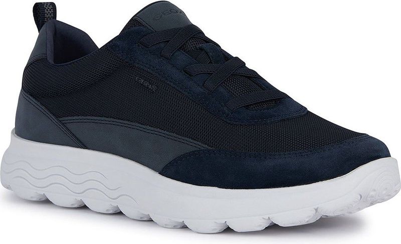 GEOX - SPHERICA - Sneakers - Marineblauw - Mesh en Suède