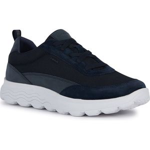 Geox, Schoenen, Heren, Blauw, 44 EU, Polyester, Blauwe Sneakers voor Mannen