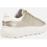 Geox - D SPHERICA EC4.1 - Sneakers - Goud/Optic White - Ademend