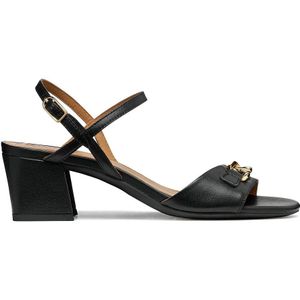 Sandalen met hak New Eraklia 50 GEOX. Leer materiaal. Maten 36. Zwart kleur