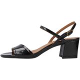 Geox D New ERAKLIA 50 sandalen met hak voor dames, zwart, 36 EU, zwart, 36 EU