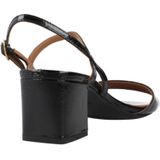 Geox D New ERAKLIA 50 sandalen met hak voor dames, zwart, 36 EU, zwart, 36 EU