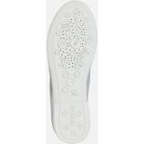 GEOX Plié Ballerina's - Zilverkleur - Leer