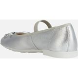 GEOX Plié Ballerina's - Zilverkleur - Leer
