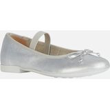 GEOX Plié Ballerina's - Zilverkleur - Leer