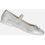 GEOX Plié Ballerina's - Zilverkleur - Leer