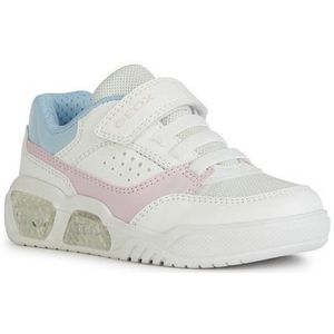 Geox J ILLUMINUS Girl A Sneakers, wit/roze, 30 EU, wit-roze, 30 EU