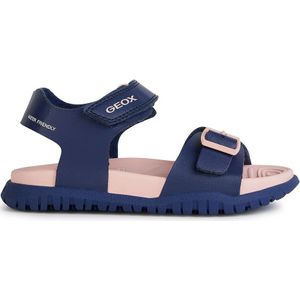 Geox J Fusbetto Gi sandalen voor dames, marineblauw roze