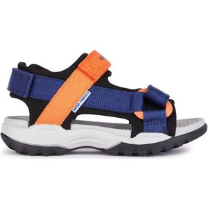 Geox J Borealis Boy E Sandalen voor jongens, Navy Oranje, 31 EU