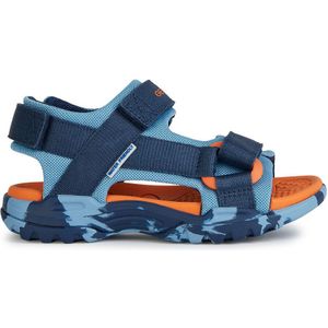 Geox J Borealis E Sandaal voor jongens, Luitenant Blue Navy, 39 EU